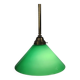 Vintage pendant lamp – billiard lamp – opaline glass – brass – 1960s