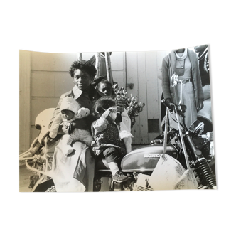 Large photographic print, united states, street scene, honda motorcycle