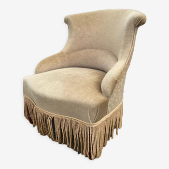 Beige toad armchair