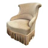 Beige toad armchair