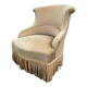 Fauteuil crapaud beige