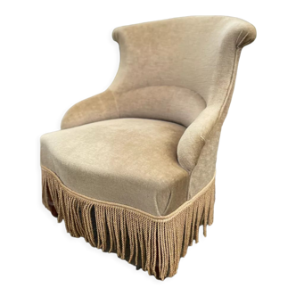 Beige toad armchair