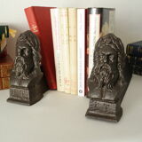 Pair of channels head of eastern bearded man