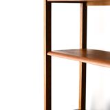 Scandinavian bookcase with storage compartment