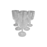 Service de 6 verres à eau en cristal de Vannes Sèvres modèle style Nancy