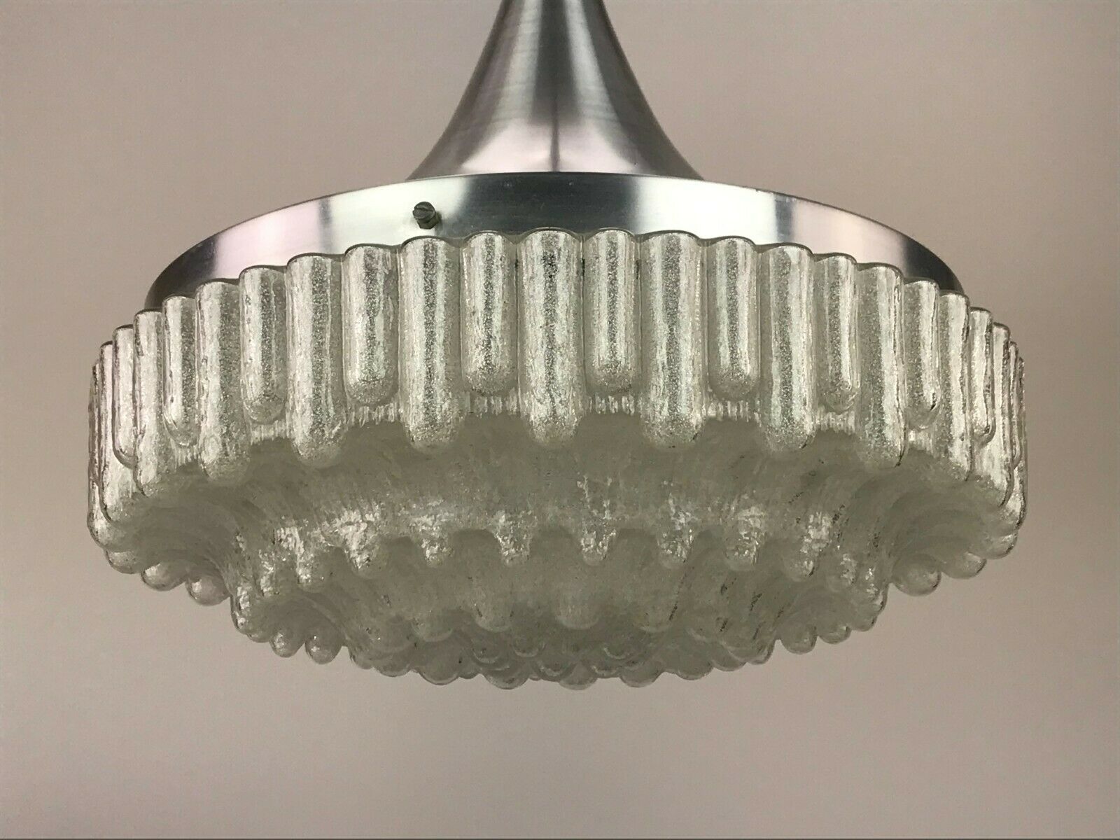 Hanging lamp ball lamp bubble chrome glass space age design