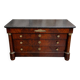 Empire period commode in flame mahogany – detached columns –