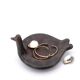 Black ceramic bird-shaped pocket tray, Mexico 1970s