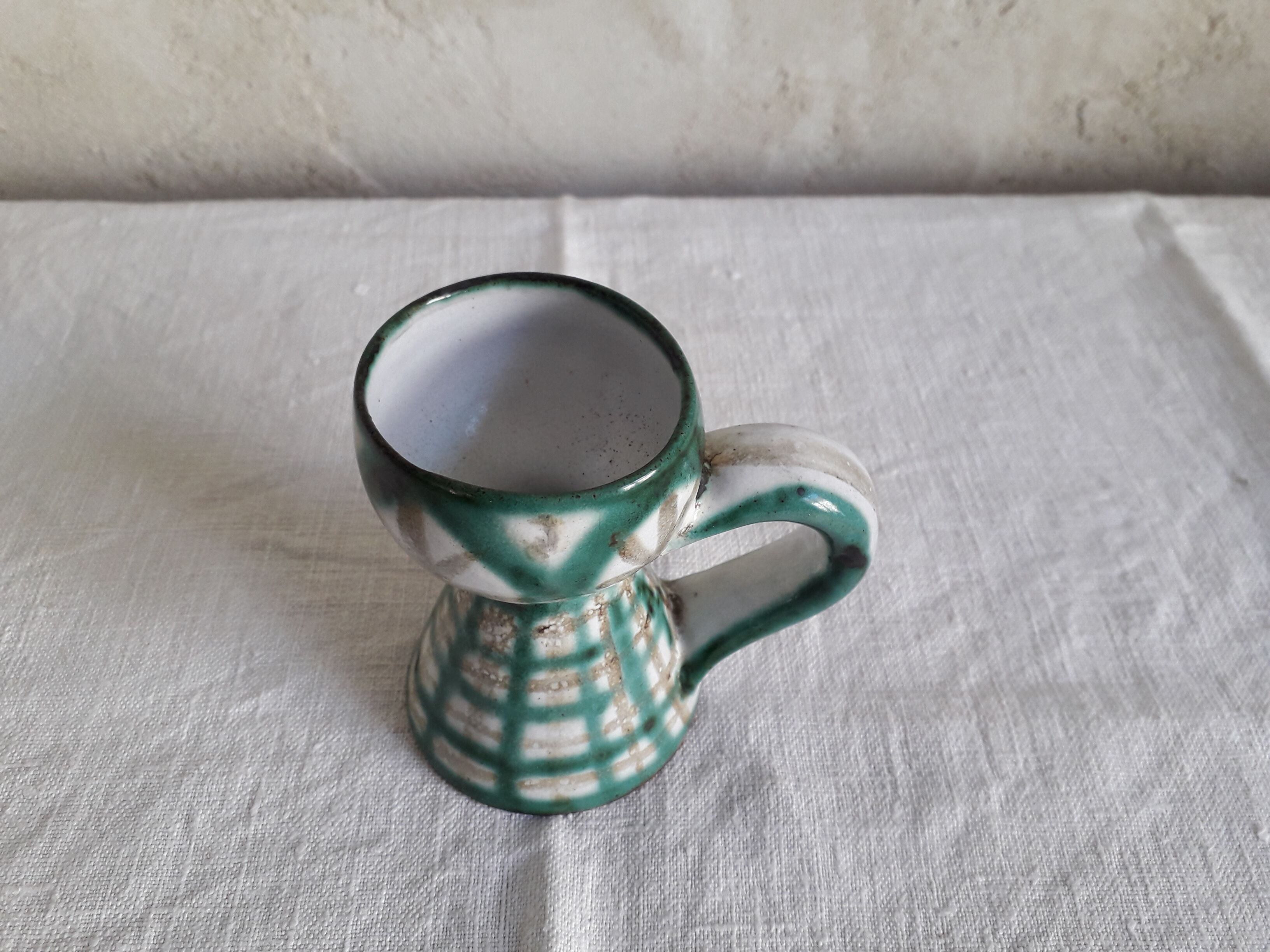 Ceramic candle holder by Robert Picault Vallauris vintage