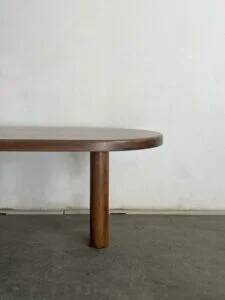 Oval oak dining table