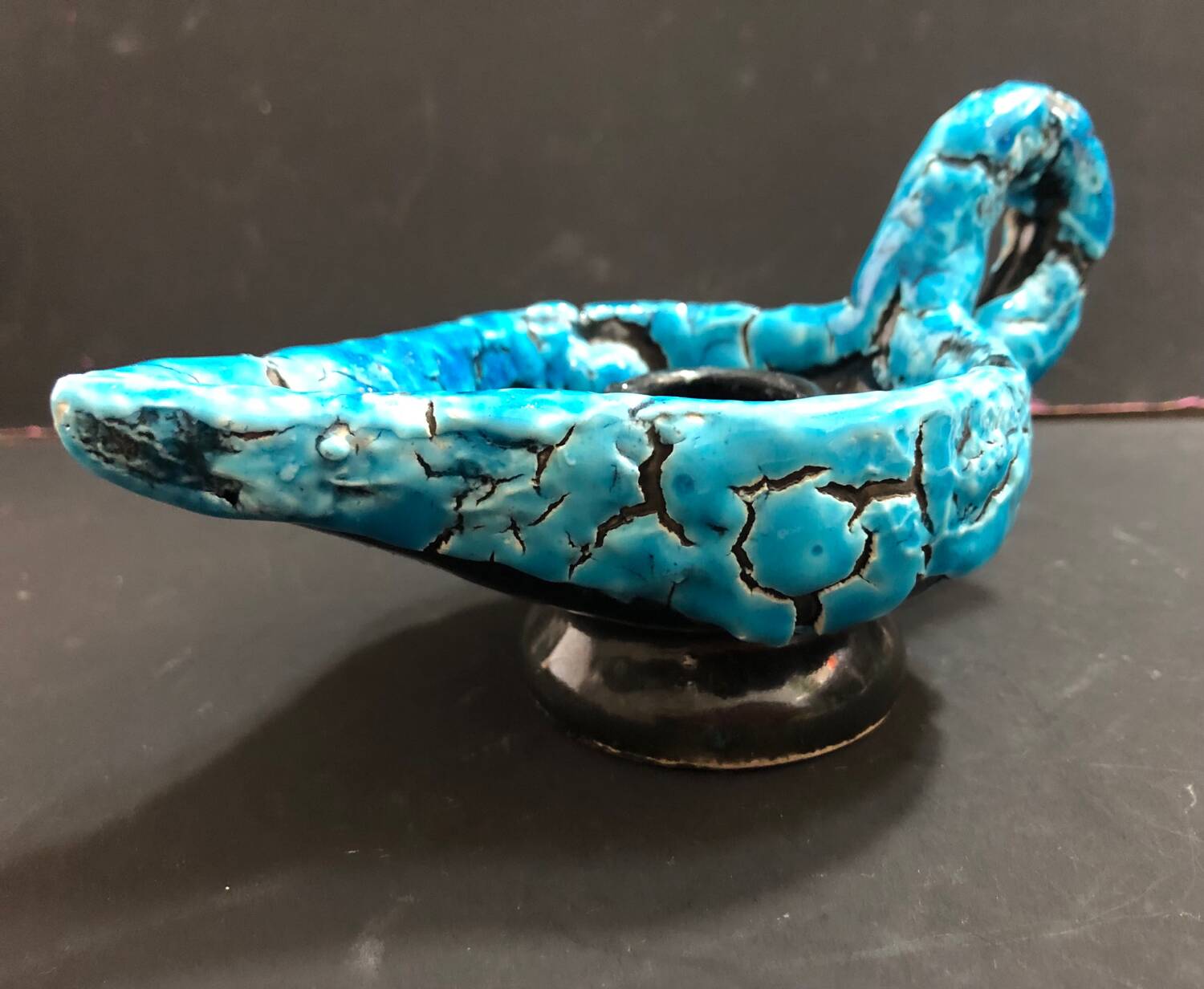 Bougeoir écume de mer fatlava Luc Vallauris