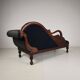 Carved Swan Chaise Longue, 20th Century