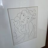 Henri Matisse vellum screenprint framed by King McGraw