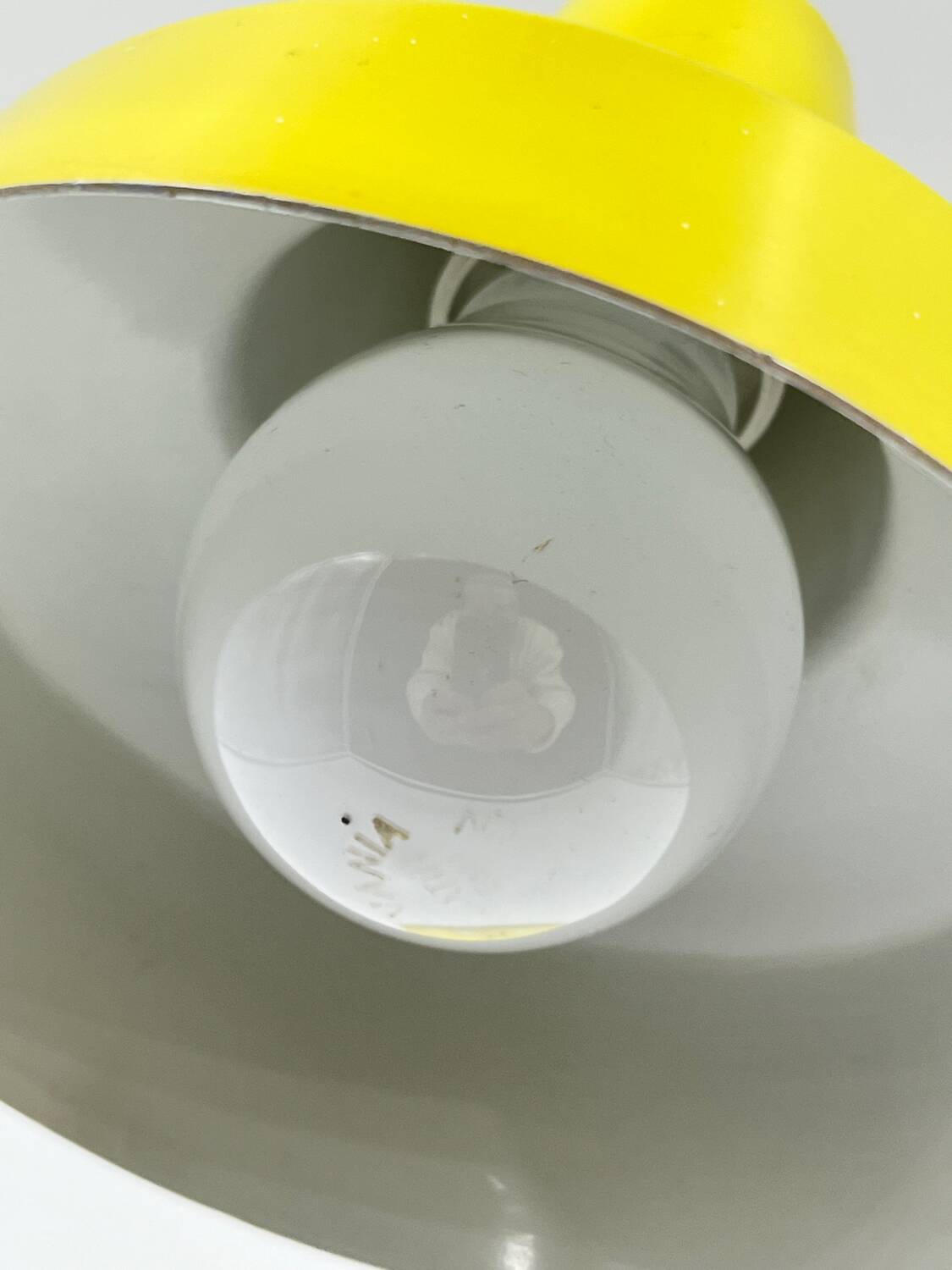 Vintage yellow desk lamp