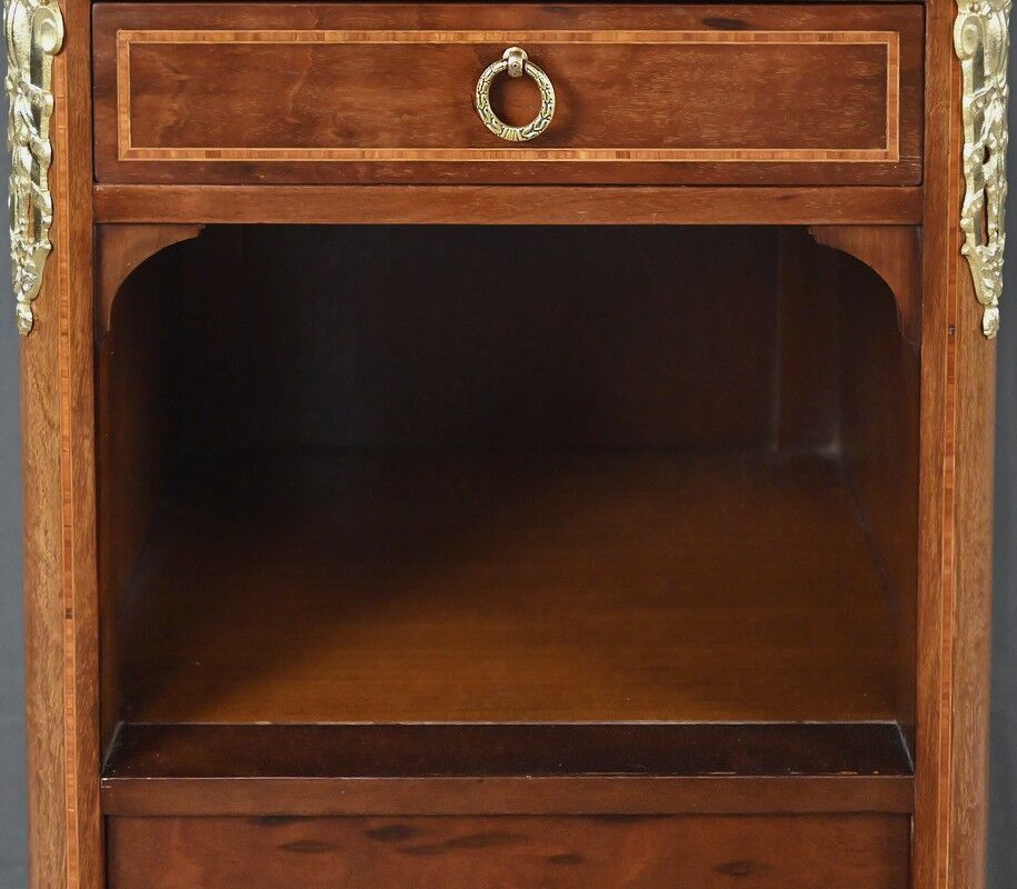 Small living room piece in marquetry, Louis XVI style – early 20th century