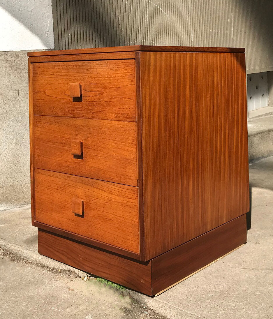Pair of teak dressers from the 1970s