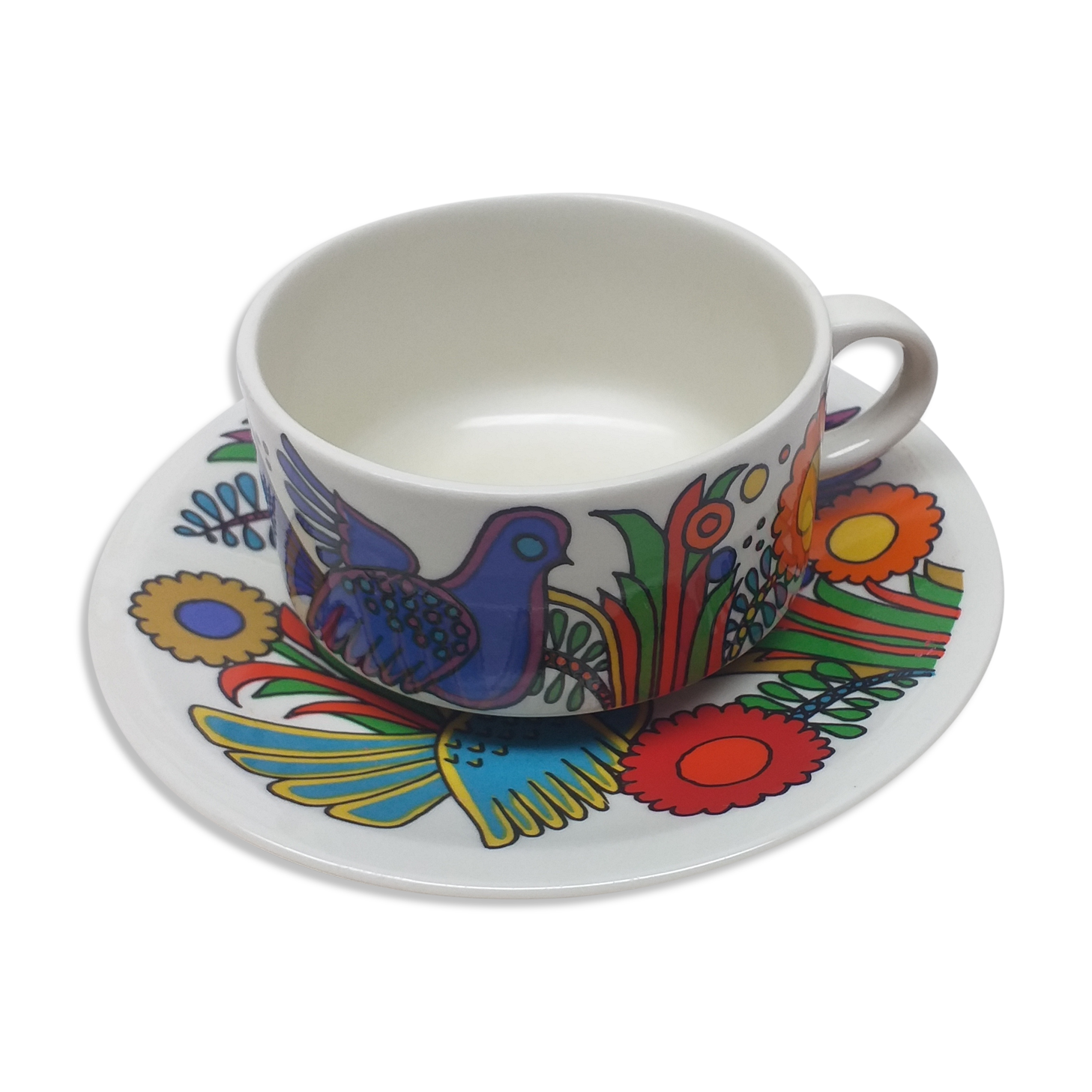 Cup chocolate and saucer villeroy and boch acapulco