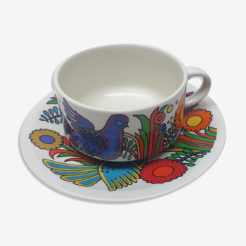 Tasse chocolat et soucoupe villeroy et boch acapulco