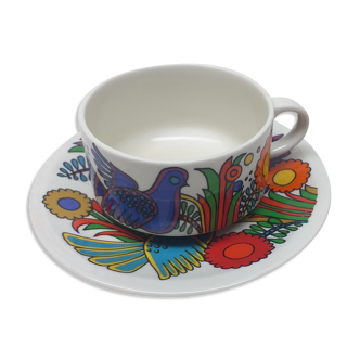 Cup chocolate and saucer villeroy and boch acapulco