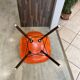 A dsw fiber red orange dowel walnut eames herman miller vintage 70 chair
