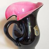 Bicolor pitcher of the Norman Potteries of Louviers 50s