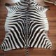 Zebra skin rug