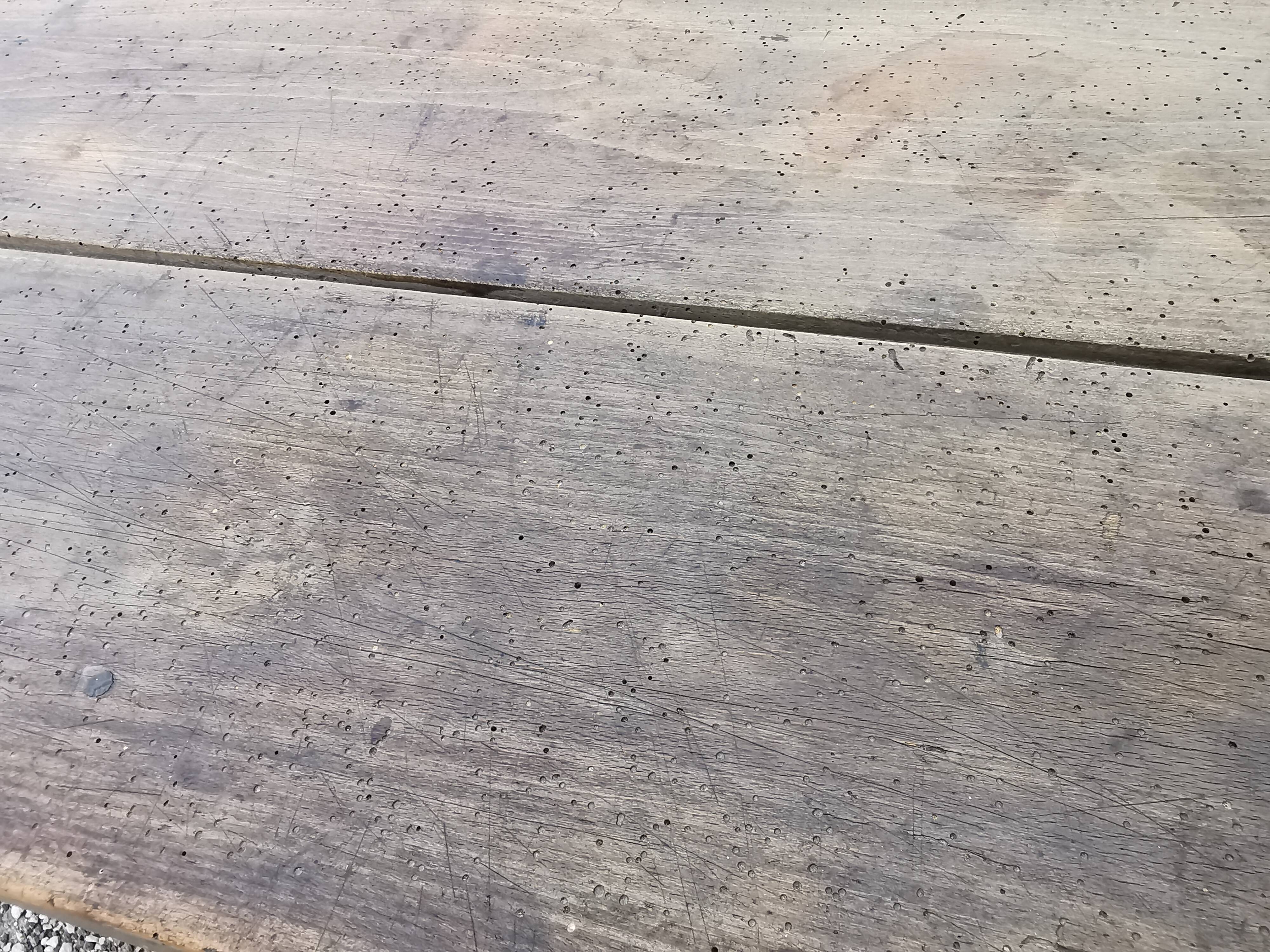 Old vintage wooden desk