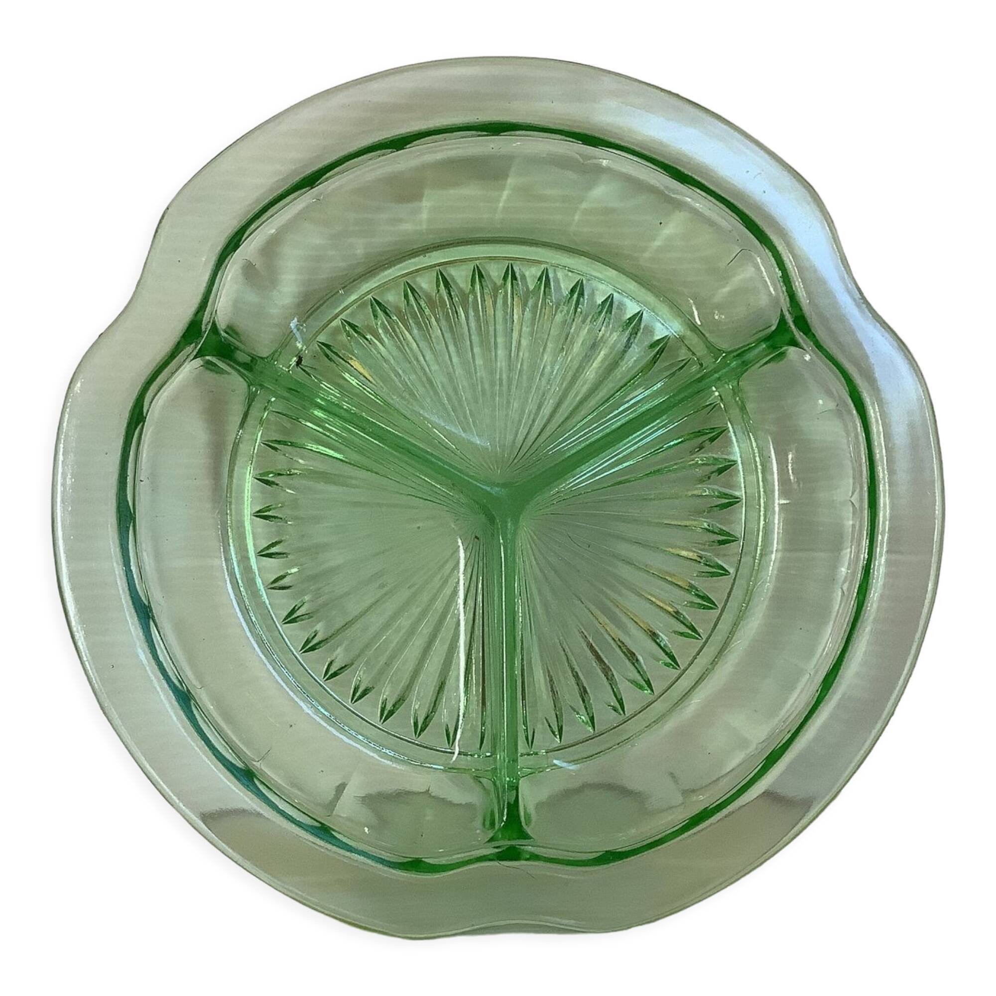 Old servant green glass uraline style