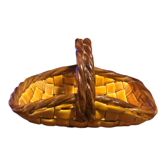 Panier tressé en céramique