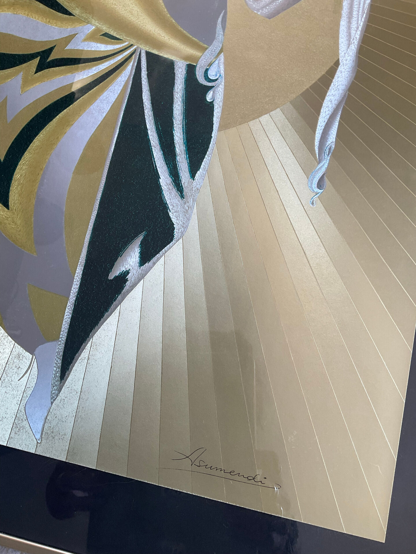 Vintage style Art Deco painting by Carlos Asumendi
