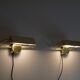 Paire d'appliques scandinave en laiton 1970