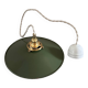 Enamelled sheet metal pendant light