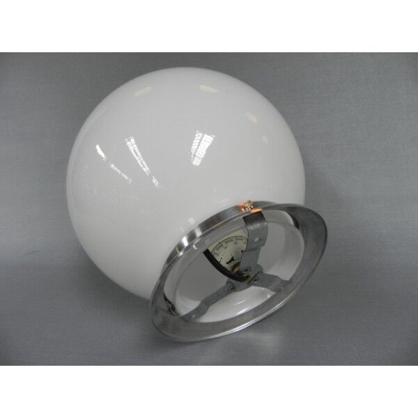 Art deco ceiling light white glass ball