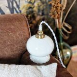 Vintage opaline portable lamp