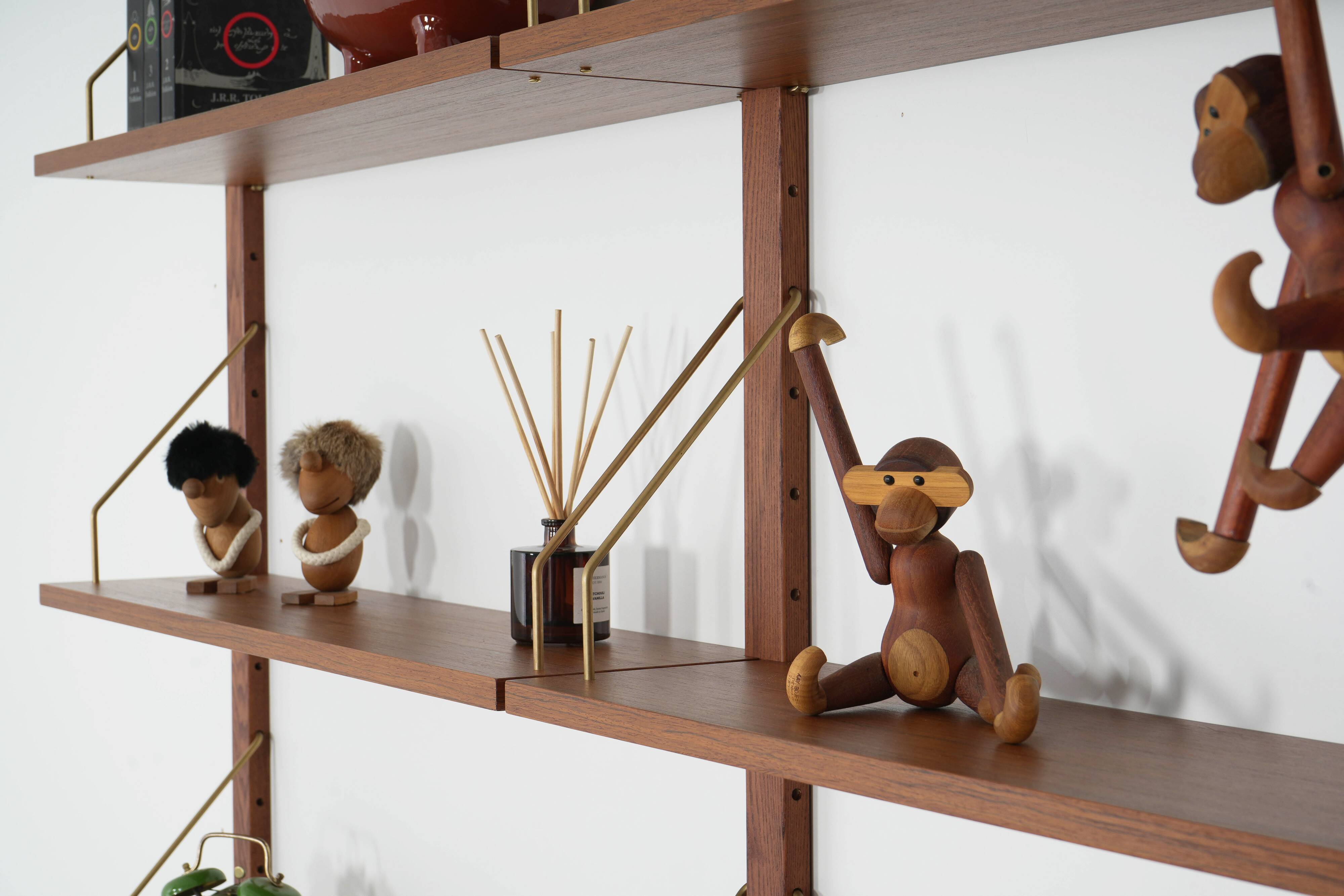 Teak modular shelving unit, Danish design, 1970s, made in Denmark