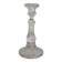 Antique baluster-shaped molded glass candlestick holder
