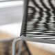 Ensemble de 4 chaises en scoubidou noir