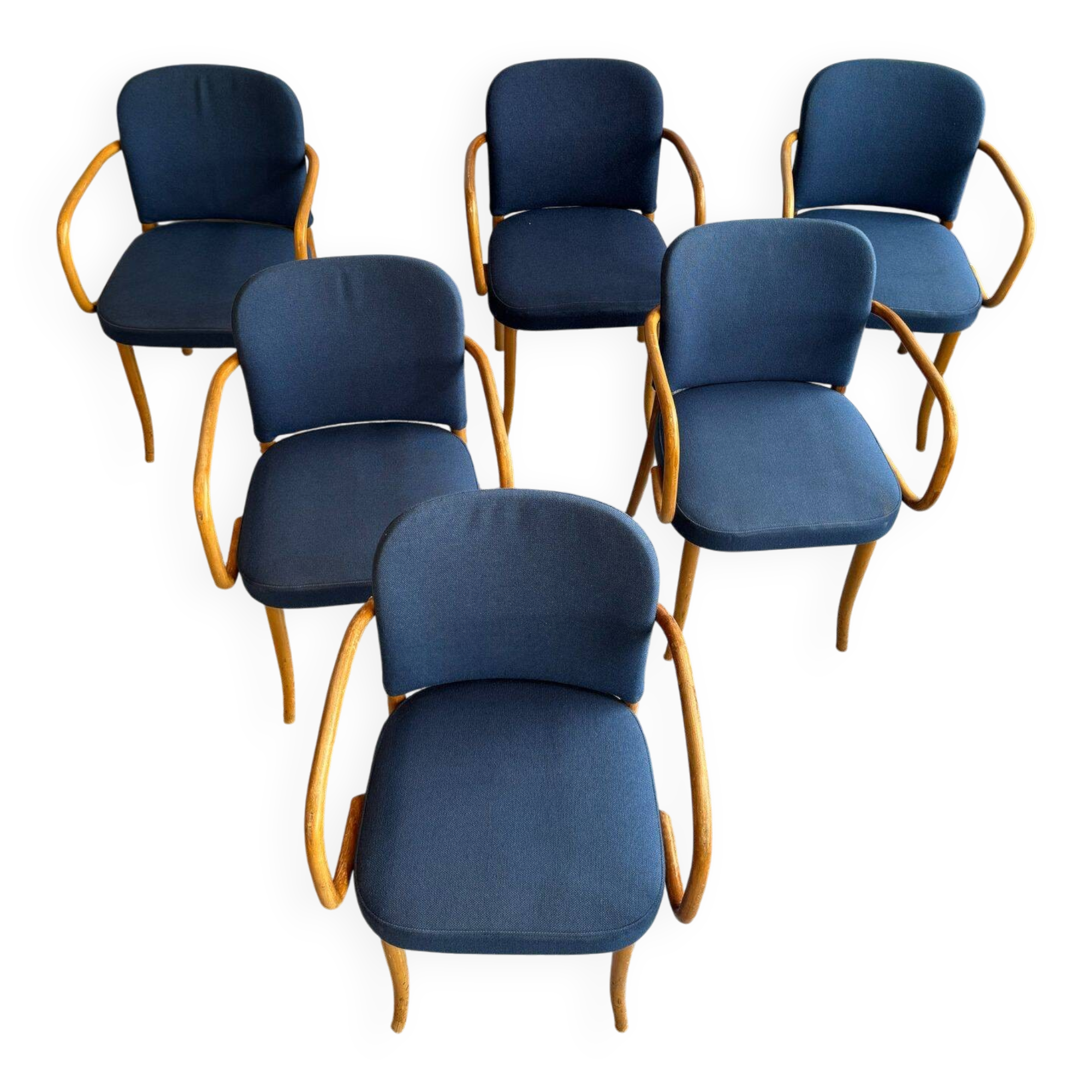 Ensemble de 6 chaises Thonet pour Thonet/Ligne