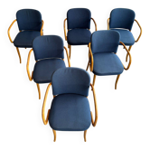 Ensemble de 6 chaises Thonet pour Thonet/Ligne