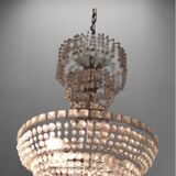 List in crystal and bronze of the 20s, balloon crystal chandelier