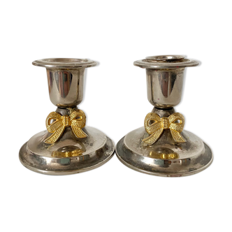 Pair of candle holders 80s