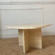 Travertine coffee table