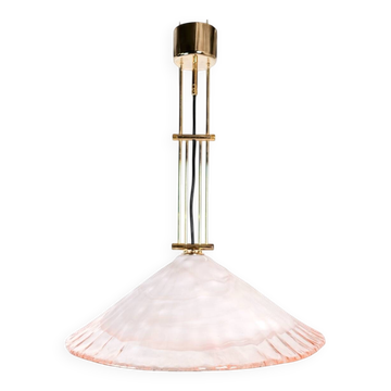 Suspension en verre de Murano et laiton par La Murrina, Italie, 1970s