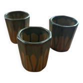 Lot de 3 verres Donbac Art Deco