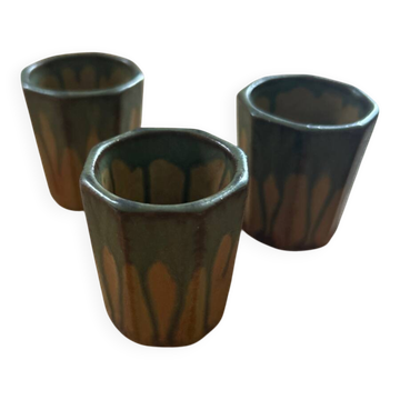 Set of 3 Donbac Art Deco glasses