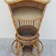 1950 vintage rattan cocktail bar