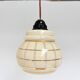 Set of 2 vintage ceiling lamps with golden lines, 1960s