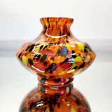 Art Deco spatter vaas, kralik glas, Tsjechië