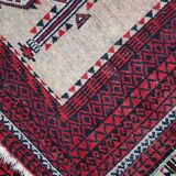Vintage carpet Afghan Balucch rug 86cm x 129cm 1910s