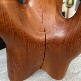 Modernist rosewood sculpture
